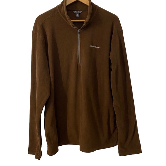 Eddie Bauer Men’s 1/4 Zip Fleece Pullover TXL - Picture 2 of 5